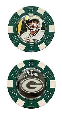 JORDAN LOVE #10 QB - GREEN BAY PACKERS  - **Signed** POKER CHIP  - SOUVENIR • $13.25