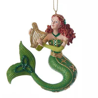 Ireland International Green Mermaid Christmas Holiday Ornament 3.75 Inches • $13.74