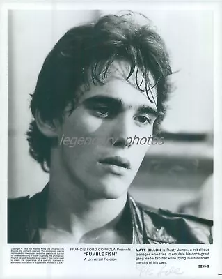 1983 Actor Matt Dillon In Rumble Fish Original News Service Photo • $14.99