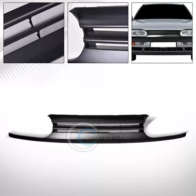 $68.95 • Buy For 93-98 VW Golf GTI/95-99 Cabrio MK3 Glossy Blk Horizontal Front Bumper Grille