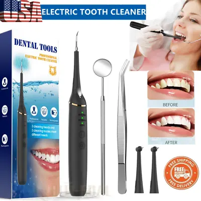 $18.35 • Buy Ultrasonic Dental Scaler Electric Tooth Cleaner Teeth Whitening Calculus Remover