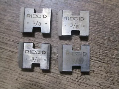 NOS RIDGID Tool 0R 00R 12R 11R Die Head RH Die 4 Piece Set 3/8  Pipe NPT USA • $18