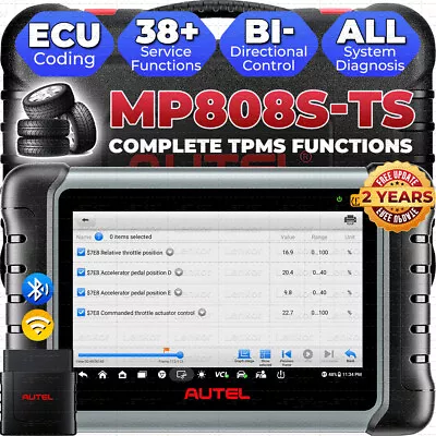 2024 Autel MP808S-TS /MP808S OBD2 Diagnostic Scanner TPMS Programming Key Coding • $539