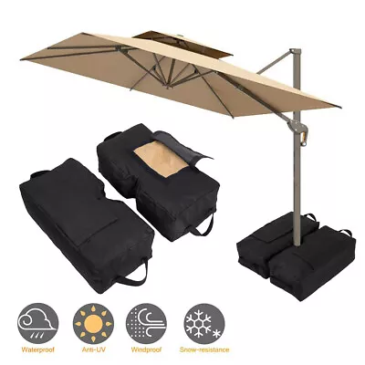 $25.98 • Buy •Square Weight Sand Bag For Umbrella Base Stand2 Bags Detachable Outdoor Protect