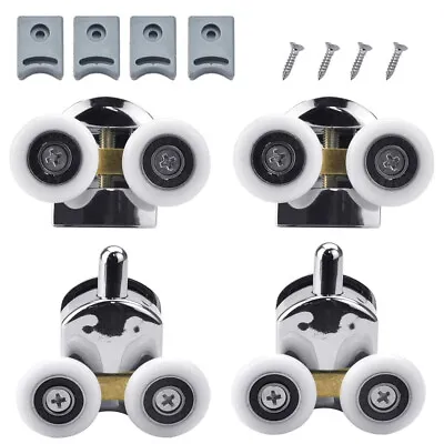 Shower Door Rollers Bathroom Pulley Glass Door Roller 26/28mm Wheels Diameter • $11.83