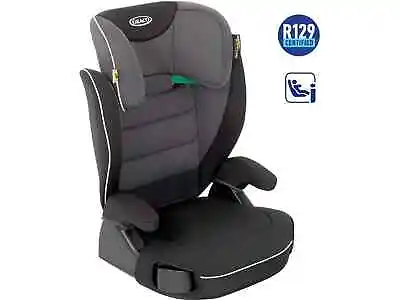 Graco Logico L I-Size Highback Car Seat Booster From 3.5 To 12 Years Midnight • £48.95