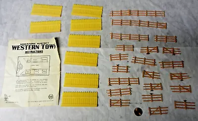 Marx HK-8933 Miniature Western Town Parts - Fences + Stockade + Instructions • $17.50