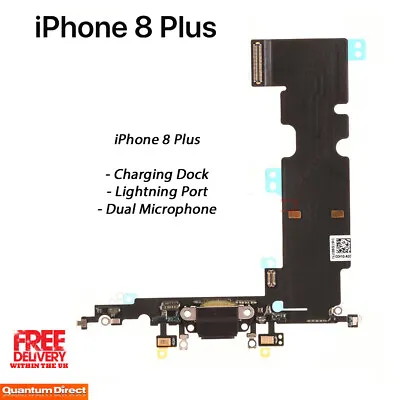NEW IPhone 8 Plus Charging Dock Port / Dual Microphone Replacement  • £4.73