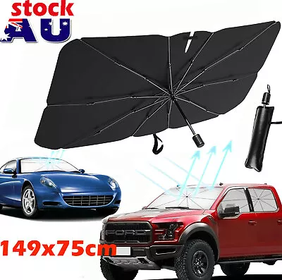 Foldable Car Windshield Sunshade Front Window Cover Visor Sun Shade Umbrella AU • $14.99