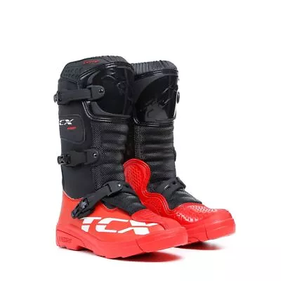 Motorcycle Boots TCX COMP KID BLACK/RED • $214.50