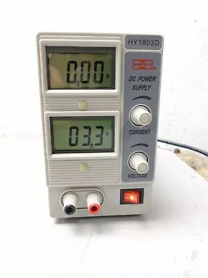 Mastech HY1803D Variable DC Power Supply Output 0-18 VDC 0-3A  • $50