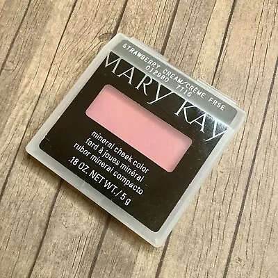 New In Package Mary Kay Mineral Cheek Color Blush Strawberry Cream Full Size • $19.50