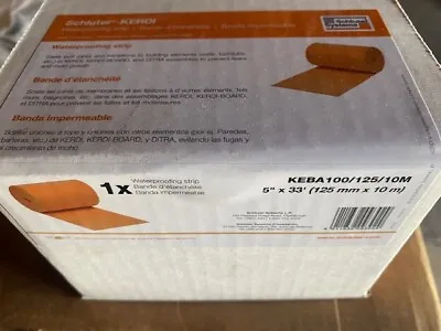 $39.52 • Buy Schluter Kerdi Band 5  X 33  Waterproofing Membrane Strip KEBA100/125/10M (NEW)