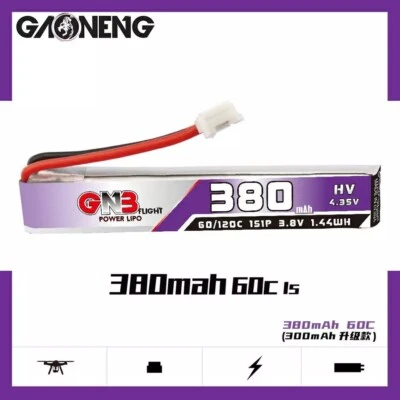 $9.95 • Buy 1s 3.7v LiPo 380mah 60c/120c Battery Mobula Drone Whoop FPV 350mah W/ Wire