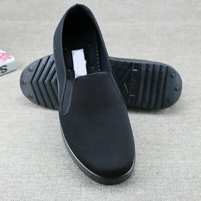 Plus Size Men's Chinese Kung Fu Shoes Martial Art Ninja Cotton Sole Tai Chi Slip • $19.38