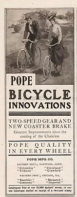 1904 Pope Manufacturing Columbia Crescent Cleveland Monarch Imperial Bicycle Ad • $13.49