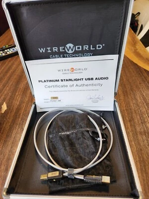 $520 • Buy WireWorld Platinum Starlight 8 USB 1 Meter A To B