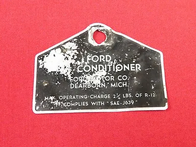 Ford Air Conditioner Operating Charge Tag 2 1/4 Lbs Freon • $9.99