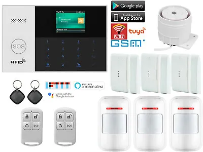 R47 APP WiFi GSM Wireless IR Home Security Alarm System+Amazon Alexa+Google Home • $85.49