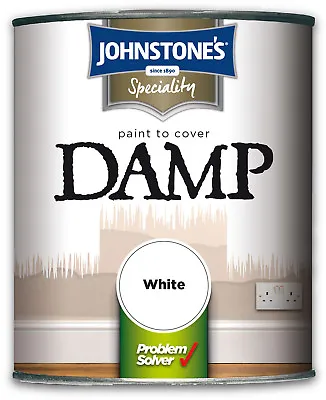 Johnstones Speciality Paint To Cover Damp White Plaster Brickwork Cement Stone  • £11.35