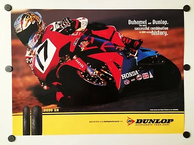 Vintage Poster 2003 Honda CBR 600RR Miguel DuHamel Dunlop Tires Supersport • $10.95