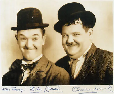 LAUREL & HARDY Signed Photograph - Comedy Film Actors - Preprint • £6