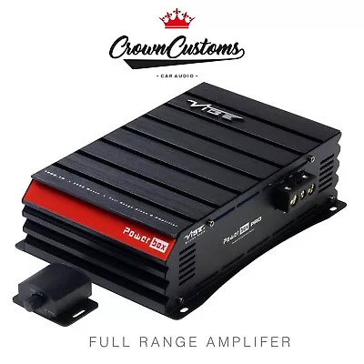 £249.89 • Buy Vibe 3000 Watt Max Mono Amplifer 1500 Watts Rms Powerbox Pro Full Range Class D