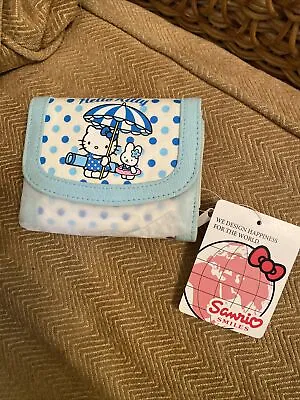 Hello Kitty Purse Wallet Blue Sanrio New • $29.14