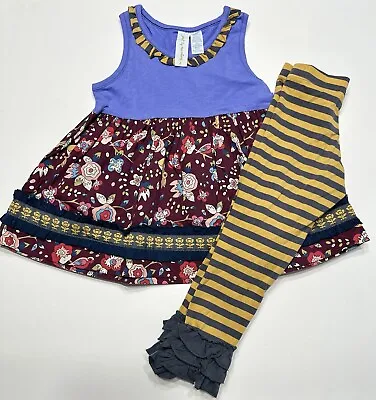 Matilda Jane Paint By Numbers Size 4 Outfit Set Sara Top Leggings  • $34.99