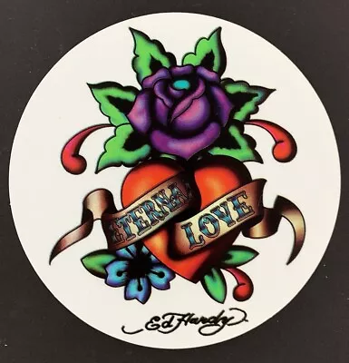 Eternal Love Purple Rose STICKER Decal Artist Ed Hardy Out Of Print! • $7.49