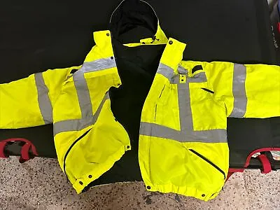 5.11 Tactical Men's High-Visibility Reversible Jacket Yellow 48037 Size Large • $65