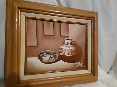  Myung Mario Jung Sand Art Pottery Painting Original Artwork Small Realism • $79.99