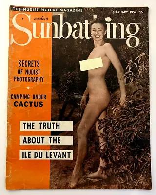 MODERN SUNBATHING February 1954 VINTAGE MAGAZINE • $29.95