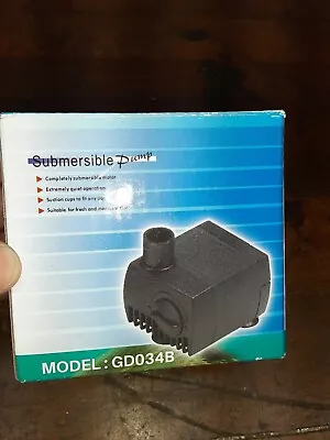 Submersible MINI Fish Tank Pump 80 Gallon An Hour • $10