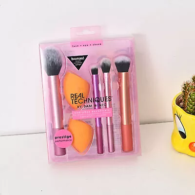 Real Techniques Makeup Brushes Set Foundation Smooth Blender Puff Tool Sponges • $20.33