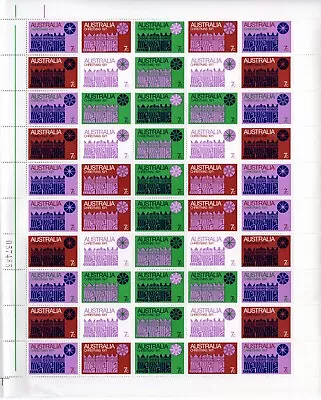 1971 Xmas Full Sheet 100. • $8.50