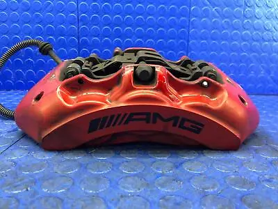 2015-2021 Mercedes C63 S Oem Front Left Brake Caliper Amg Red *scuffs* • $449.11