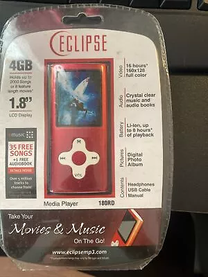 Eclipse Portable Media Player  - 4GB - Micro SD - Red • $20