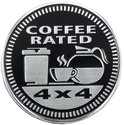 1pc Coffee Rated Sticker Decal Emblem 4x4 Badge Auto Truck Fender 6cm 2.36  • $7.78