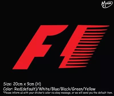 F1 FORMULA ONE Reflective Racing Car Stickers Decals Best Gift R • $6.99