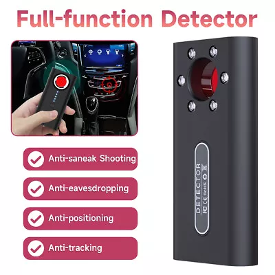 New Anti Spy Hidden Camera Detector GSM Audio Bug Finder Signal Lens RF Tracker • $15.41