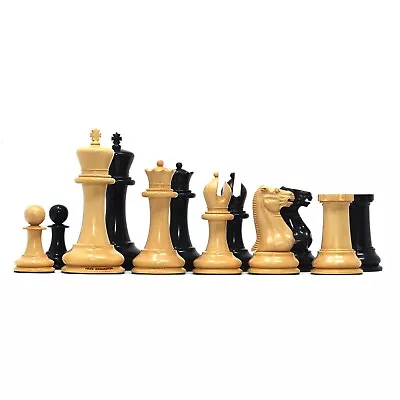 1849 Early Version Reproduced 4.4  Chess Set In Natural Boxwood/Ebony • £326.19