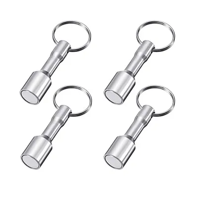 4PCS Keychain Neodymium Magnet For Testing Brass Gold Silver Coins Ferrous Metal • $10.99