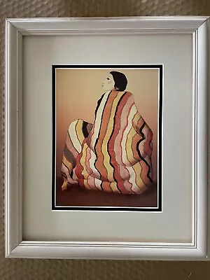 RC Gorman Woman With Striped Blanket Custom Framed • $20