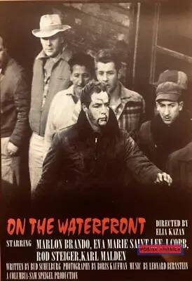 On The Waterfront Movie Poster Marlon Brando 90’s UK Import 23.5 X 33.5 • $94.45