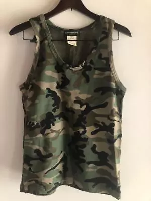 MASTERMIND Japan Camouflage Tank Top Sleeveless Tops Men M Olive From Japan USED • £198.03