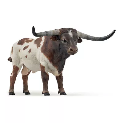 PAPO Farmyard Friends Longhorn Bull Toy Figure - New • £12.99