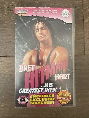 WWF Bret Hart - His Greatest Hits VHS Video - Tested! Good Condition! - WWE WCW • $25