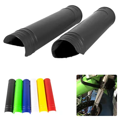 Motorcycle Upper Fork Guards High Impact Resistance Plastic Wraps For Dirt Bike • $16.99