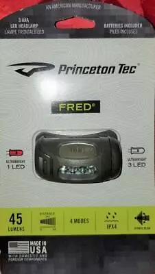 Princeton Tec 3 White 1 Red LED Bulb 45 Lumens Hands-free Flashlight • $25